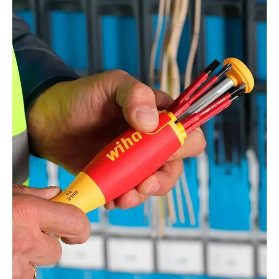 WIHA 6-in-1 Multifunctional Insulated 1000V Phillips Screwdriver Set